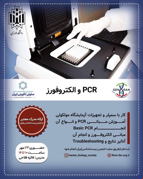 PCR و الکتروفورز (حضوری)